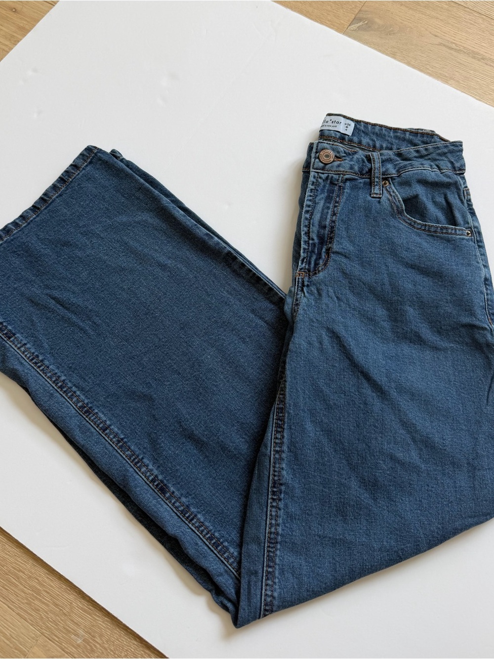 Vanilla Star High Rise Wide Leg Jeans | W26 / Size 4 | Medium Wash